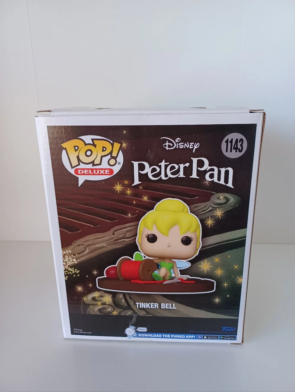 Disney Tinker‎ Bell With Spool From Peter Pan 1143 Deluxe Vinyl Funko Pop